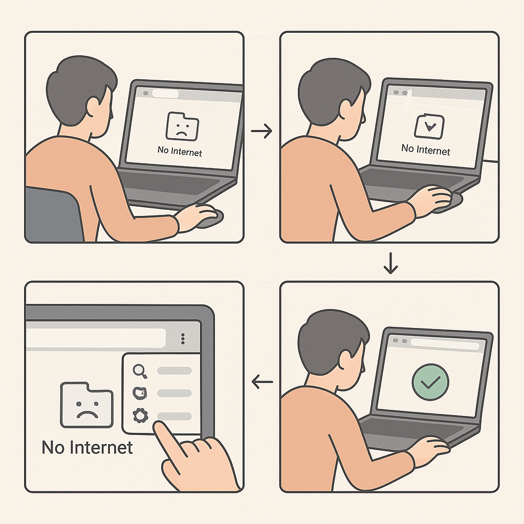 크롬 페이지를 열 수 없음