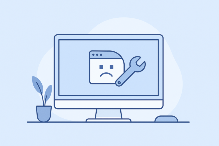 크롬 페이지를 열 수 없음